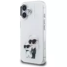 iPhone 16 Karl Lagerfeld IML Aquarelle Karl & Choupette & Logo fehér tok