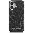 iPhone 16 Karl Lagerfeld IML Leopárdmintás MagSafe tok fekete