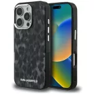 iPhone 16 Pro Karl Lagerfeld IML Leopárd Mintás MagSafe fekete tok