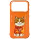 iPhone 17 Pro Max Cool Cat Nimmy Glasses tok narancssárga