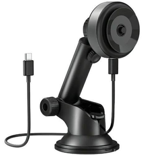 Univerzális ENERGEA AirLock indukciós tartó a műszerfalhoz fekete