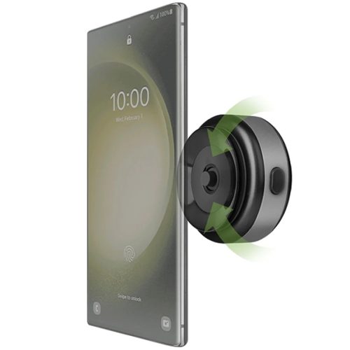 Univerzális ENERGEA AirLock indukciós tartó a műszerfalhoz fekete