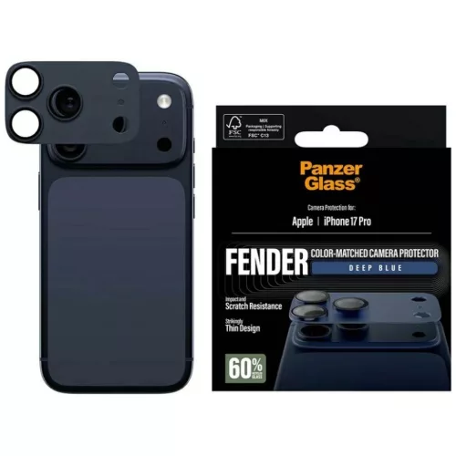 iPhone 17 Pro PanzerGlass Fender Kamera Védő kék üvegfólia
