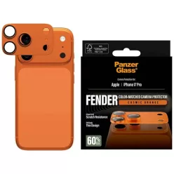   iPhone 17 Pro PanzerGlass Fender Camera Protector üvegfólia, narancssárga