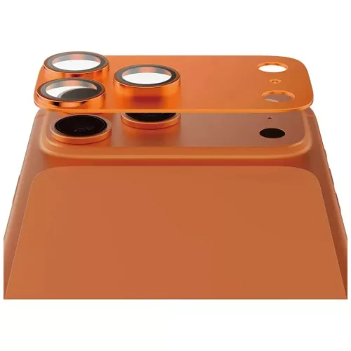 iPhone 17 Pro PanzerGlass Fender Camera Protector üvegfólia, narancssárga