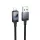USB-A - Lightning kábel Hoco X118 Display, 12W, 2.4A, 1m, fekete