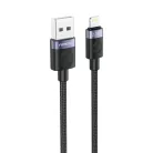 FONENG X115 Lightning kábel 2.1A 1M Fekete