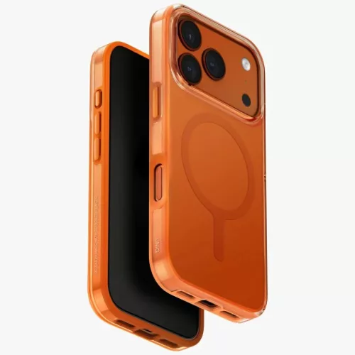 Uniq Clario Magclick töltőtok iPhone 17 Pro - Narancs tok