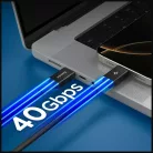 Spigen Essential EB24012CC Type-C kábel 240W 120cm fekete