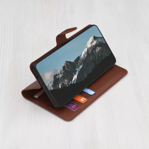 Honor Magic8 Lite Barna Techsuit Leather Folio tok
