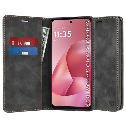 Motorola Moto G57 Power / G67 Power Techsuit Confy Cover - Fekete tok