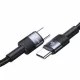 30db USAMS Type-C USB-C kábel 3A 1.2m fekete