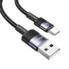 USB-C - USB 3A 1.2m Gyors Töltőkábel acél/koszos 30 db SJ718ZJ01 (US-SJ718)