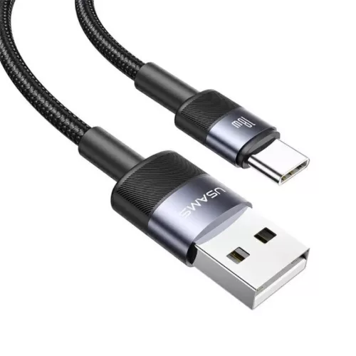 USB-C - USB 3A 1.2m Gyors Töltőkábel acél/koszos 30 db SJ718ZJ01 (US-SJ718)