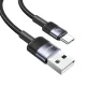 USB-C - USB 3A 1.2m Gyors Töltőkábel acél/koszos 30 db SJ718ZJ01 (US-SJ718)