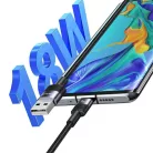 USB-C - USB 3A 1.2m Gyors Töltőkábel acél/koszos 30 db SJ718ZJ01 (US-SJ718)