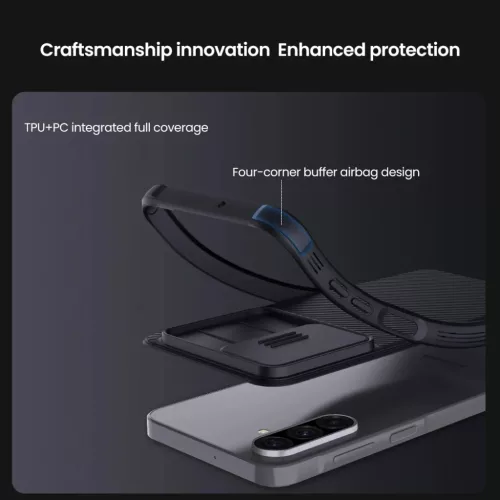 Nillkin CamShield PRO kemény tok Samsung Galaxy A26 5G Fekete tok