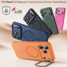 iPhone 17 Pro Max Orange ESR Cloud Soft HaloLock Kickstand tok