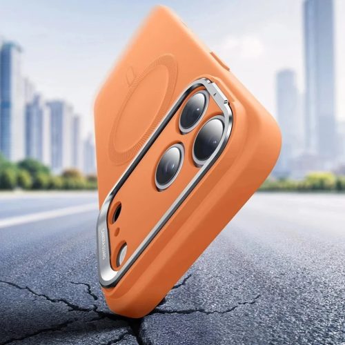 iPhone 17 Pro Max Orange ESR Cloud Soft HaloLock Kickstand tok
