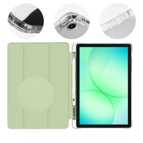 OBAL:ME MistyTab tok Samsung Galaxy Tab A11+ fliptok Light Green