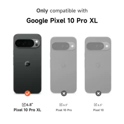   Google Pixel 10 Pro XL SURITCH forgatható gyűrűs tok, kamera védővel– fekete