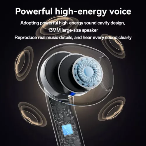 Yesido - Vezeték nélküli fülhallgató (TWS31S) - TWS, mikrofon, Bluetooth 5.4, fél füles kialakítás, 300mAh, kis csomagolás - Fehér