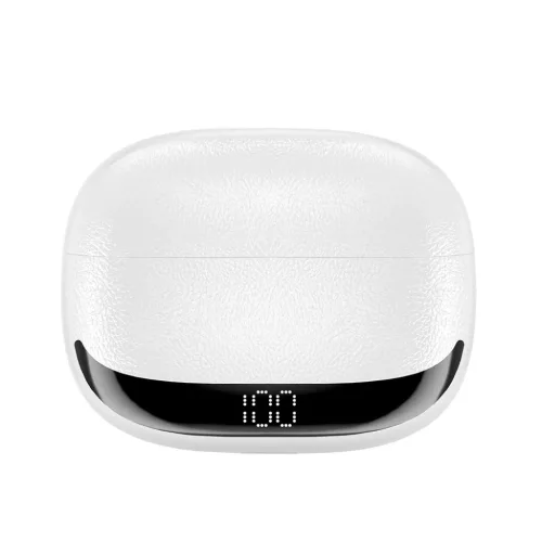 Fehér BWOO Bluetooth fülhallgató BW40 TWS ANC LCD kijelzővel