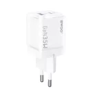 BWOO GaN fali töltő CDA222 PD 35W 1 x USB 1 x USB-C, fehér