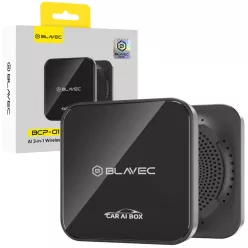   Blavec Adapter Carplay Android Auto vezeték nélküli BCP-01 - Bluetooth WiFi + USB-Típus-C és Típus-C - Típus-C Kábelek (CPAABCP01-BWB) fekete