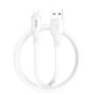 BWOO 3A szilikon kábel X329L USB-C - Lightning 3A 1m fehér