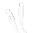 Fehér BWOO szilikon kábel X329CC 65W USB-C 1m