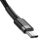 USB-C to USB-C kábel Baseus, 60W, 2m - Fekete / Szürke Baseus - (E0418500)