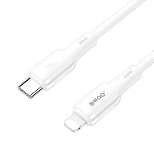 BWOO X329CL USB kábel USB-C - Lightning 27W 1m fehér