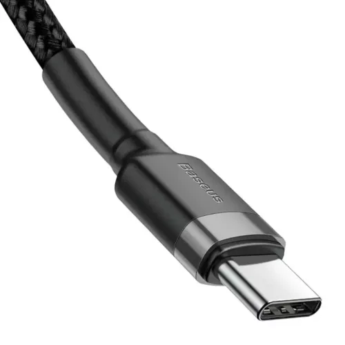 USB-C to USB-C, 60W, 2m Fekete / Szürke Baseus - (3 darabos) Data Cable Cafule (E0418501)