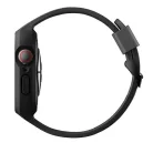 Apple Watch 44/45 mm UNIQ Monos Szíj + Tok 2 az 1-ben éjfekete