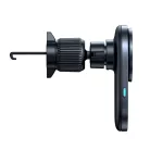 Baseus PrimeTrip VC1 Pro Vezeték nélküli autós tartó légbeömlőre, Type-C, 15W, Qi2, hűtőventilátorral - Fekete