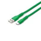 COLORUM USB-A - USB-C 1,8m 3A CK60-AC-04 kábel zöld