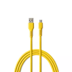 COLORUM kábel USB-A - USB-C 1,8m 3A CK60-AC-05 citromsárga