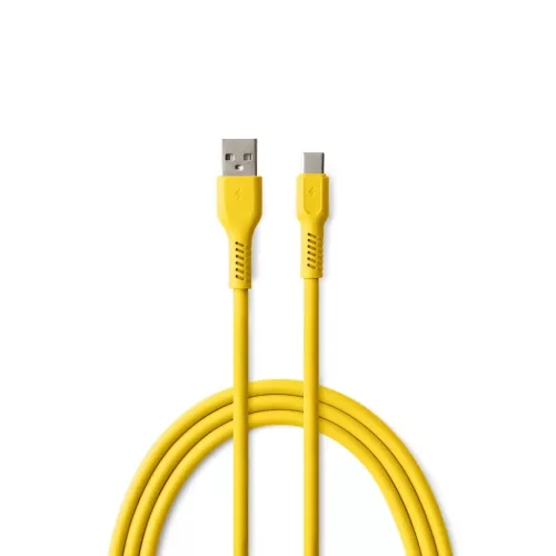 COLORUM kábel USB-A - USB-C 1,8m 3A CK60-AC-05 citromsárga