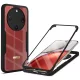 Honor Magic8 Lite Techsuit - ColorVerse 360 Series + Képernyővédő - Fekete tok
