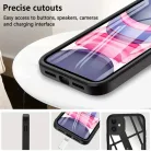 Honor Magic8 Lite Techsuit - ColorVerse 360 Series + Képernyővédő - Fekete tok