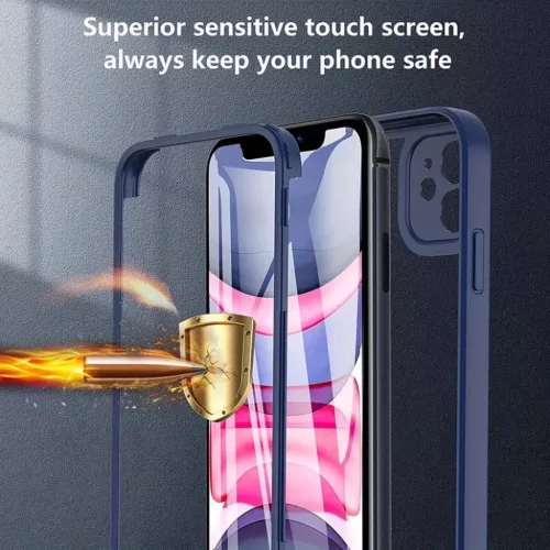 Honor Magic8 Lite Kék Techsuit - ColorVerse 360 Series + Képernyővédő tok