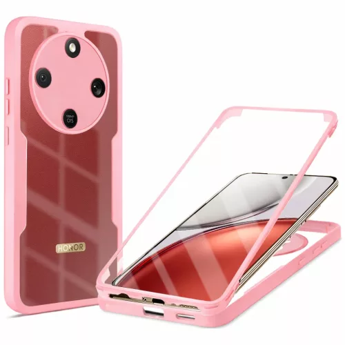 Honor Magic8 Lite Rózsaszín Techsuit ColorVerse 360 Series + Képernyővédő tok
