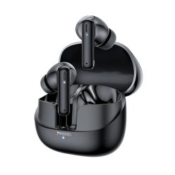   Yesido - Vezeték nélküli fülhallgatók (TWS26) - Sztereó, mikrofonnal, Bluetooth, 13mm hangszóró, fülbe helyezhető kialakítás, 250mAh - Fekete