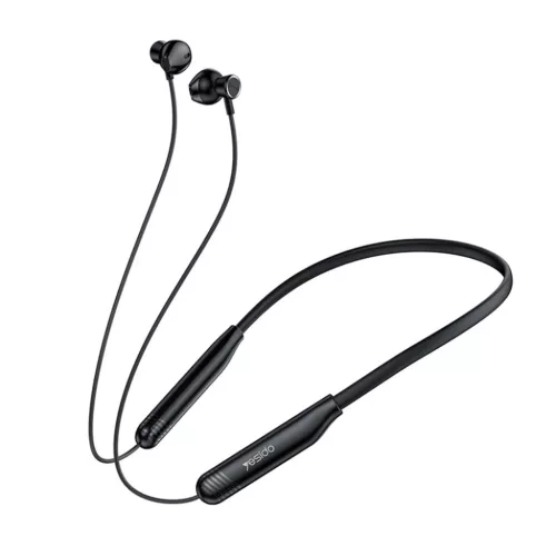 Yesido - Vezeték nélküli fülhallgató (YSP20) - Mágneses, Nyakpántos kialakítás, Bluetooth V5.3, 400mAh, Type-C - Fekete