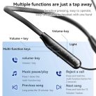 Yesido - Vezeték nélküli fülhallgató (YSP20) - Mágneses, Nyakpántos kialakítás, Bluetooth V5.3, 400mAh, Type-C - Fekete