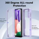 Honor Magic8 Lite Techsuit - ColorVerse 360 Series + Képernyővédő - Lila tok