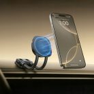 Baseus - Autós tartó PrimeTrip C03s (C0013701) - MagSafe, műszerfalra/szélvédőre, rugalmas, 20N mágneses tartás - Kozmikus fekete