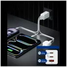 Spigen Essential Ee673eu 3-portos hálózati töltő 67W Fehér