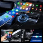 Wireless Carplay / Android Auto Adapter XO DESIGN CZ026 mini, Apple iPhone / Android sorozat kompatibilis, fekete